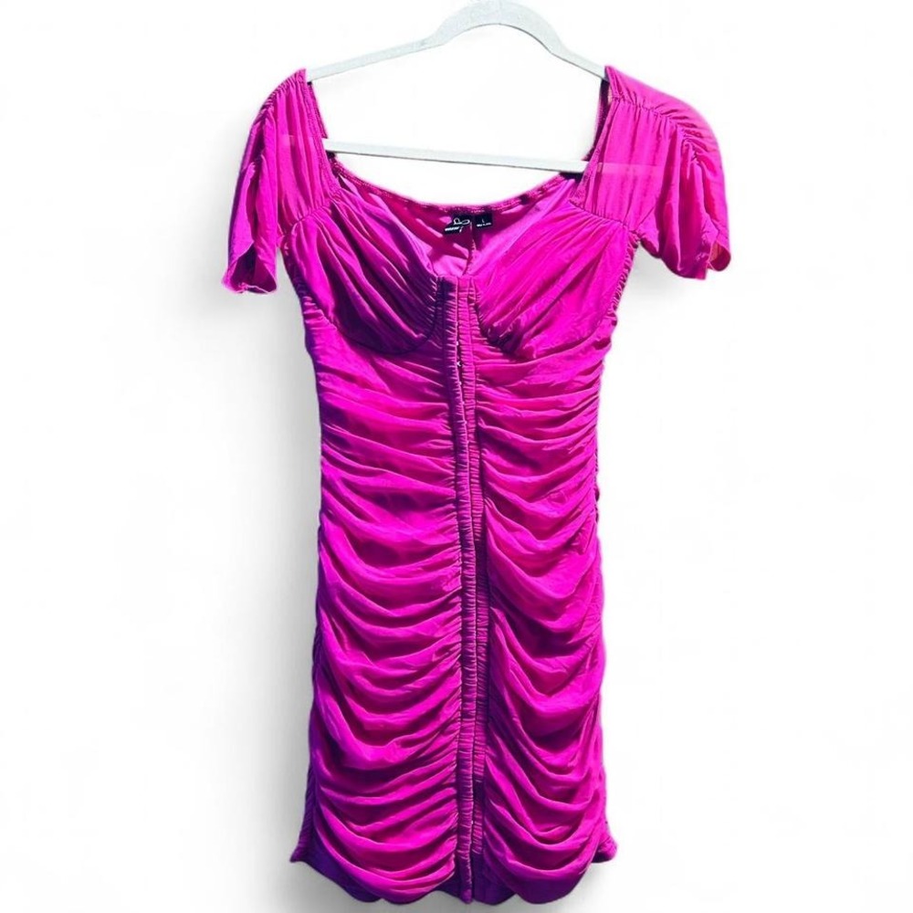 Large women's fushia pink body con dress Windsor brand EUC‎